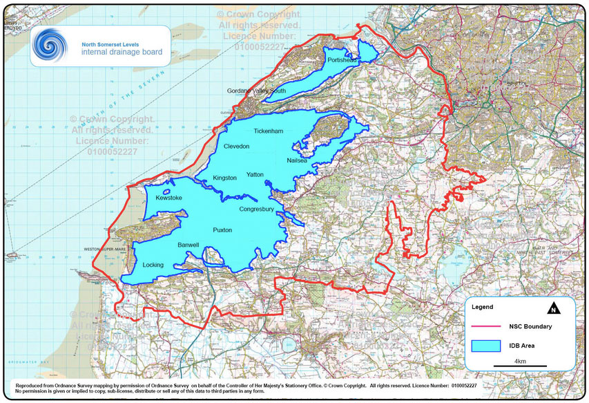 Map Of North Somerset North Somerset Levels Idb | Somerset Drainage Boards Consortium